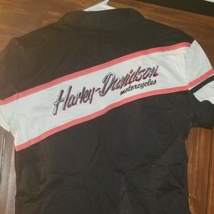 Women's Harley zip up mechanics shirt